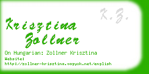 krisztina zollner business card